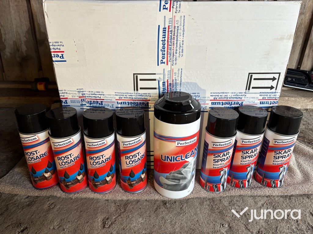 Rengörings- och smörjprodukter – Unicleaner dukar, rostlösare och skärspray