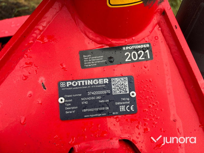 Slåttermaskin - Pöttinger Novadisc 262