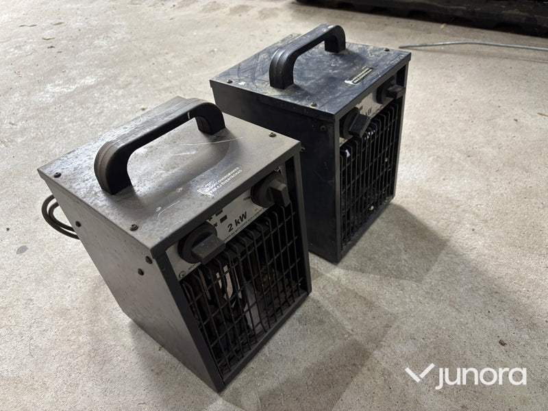 2st Värmefläktar 2kW/st