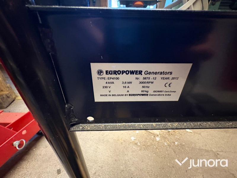 Elverk - Europower, bensin