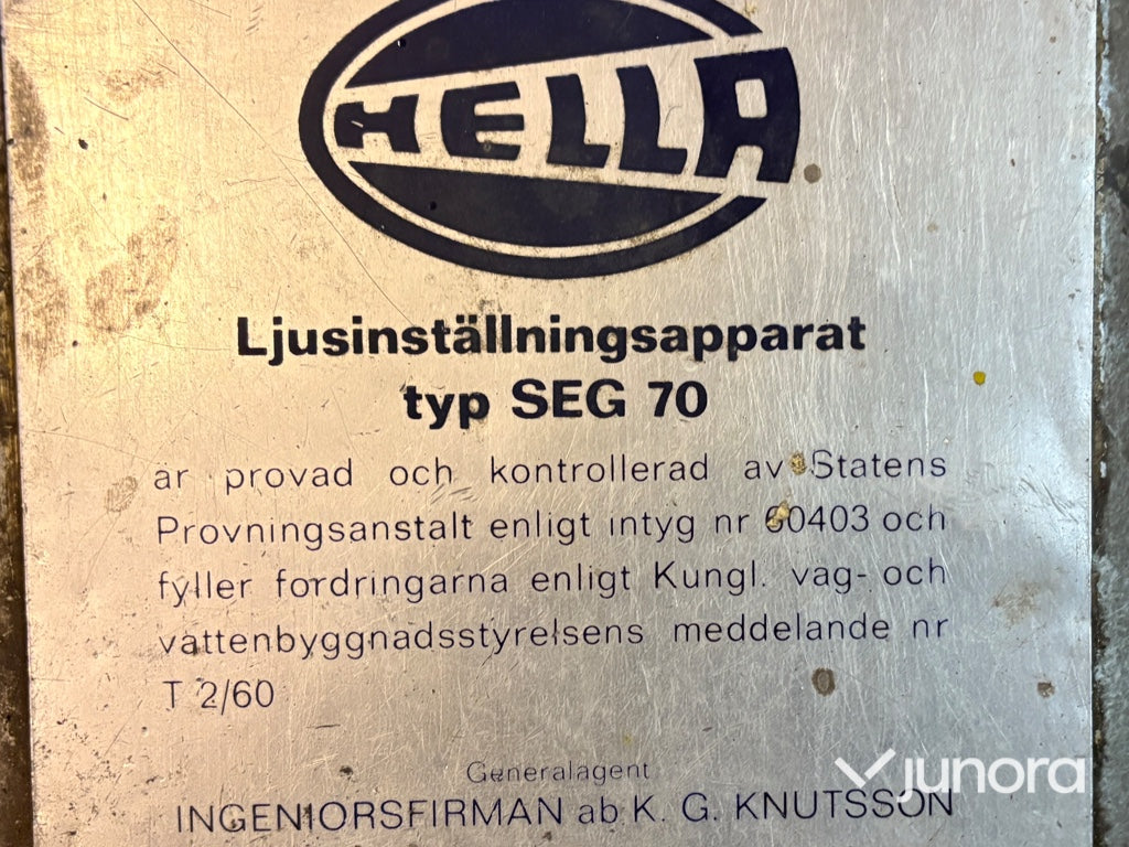 Ljusinställningsapparat - Hella
