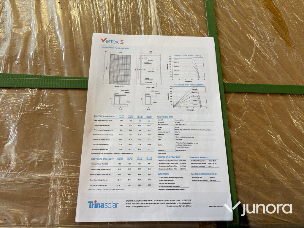 Solceller Trina Vertex S 405W - 36 stycken