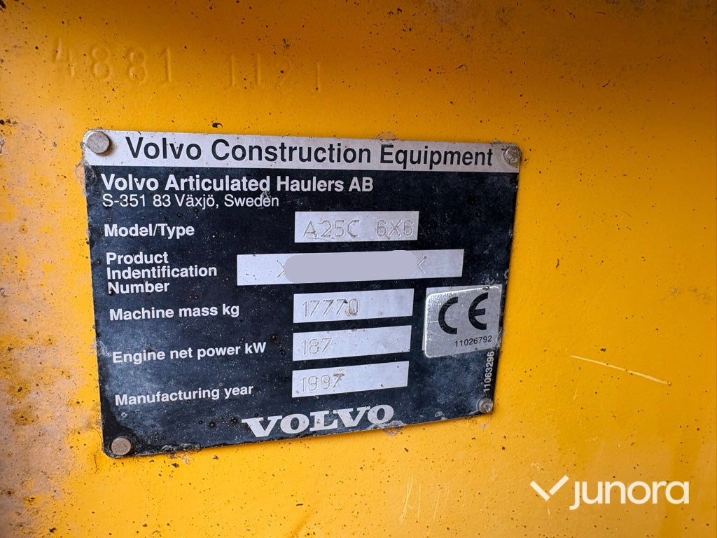 Dumper - Volvo, A25C 6x6