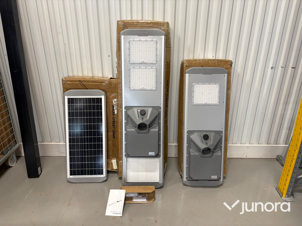 Solcellsdrivna industriarmaturer & fasadbelysning med rörelsesensor 40w-80w