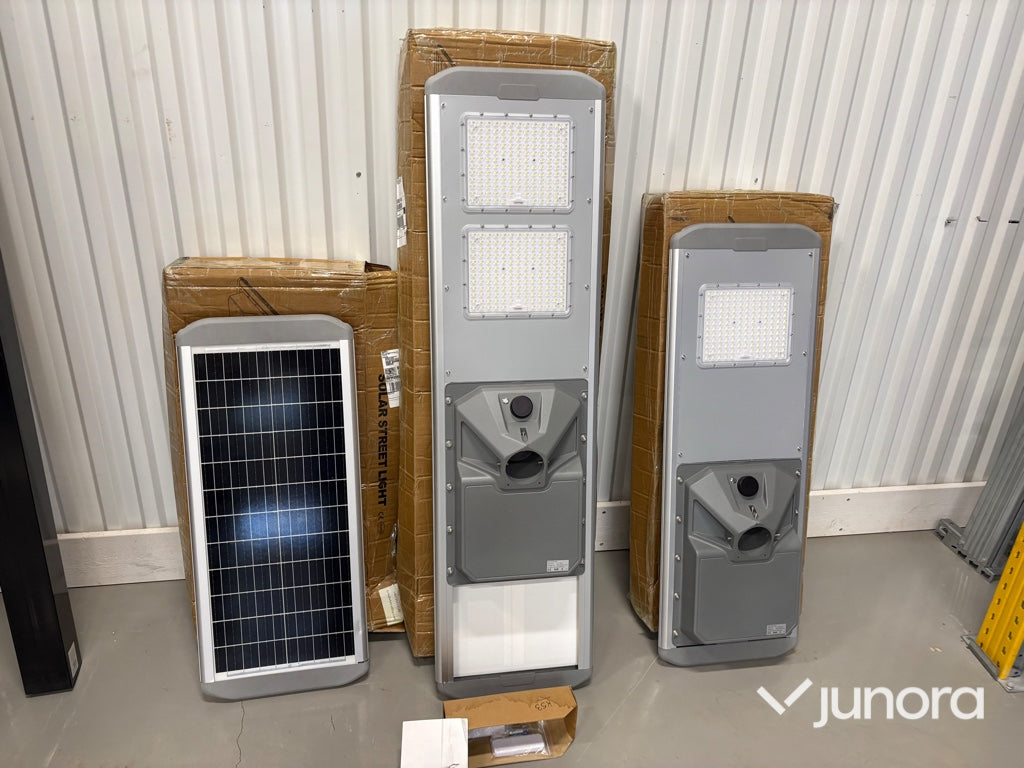 Solcellsdrivna industriarmaturer & fasadbelysning med rörelsesensor 40w-80w