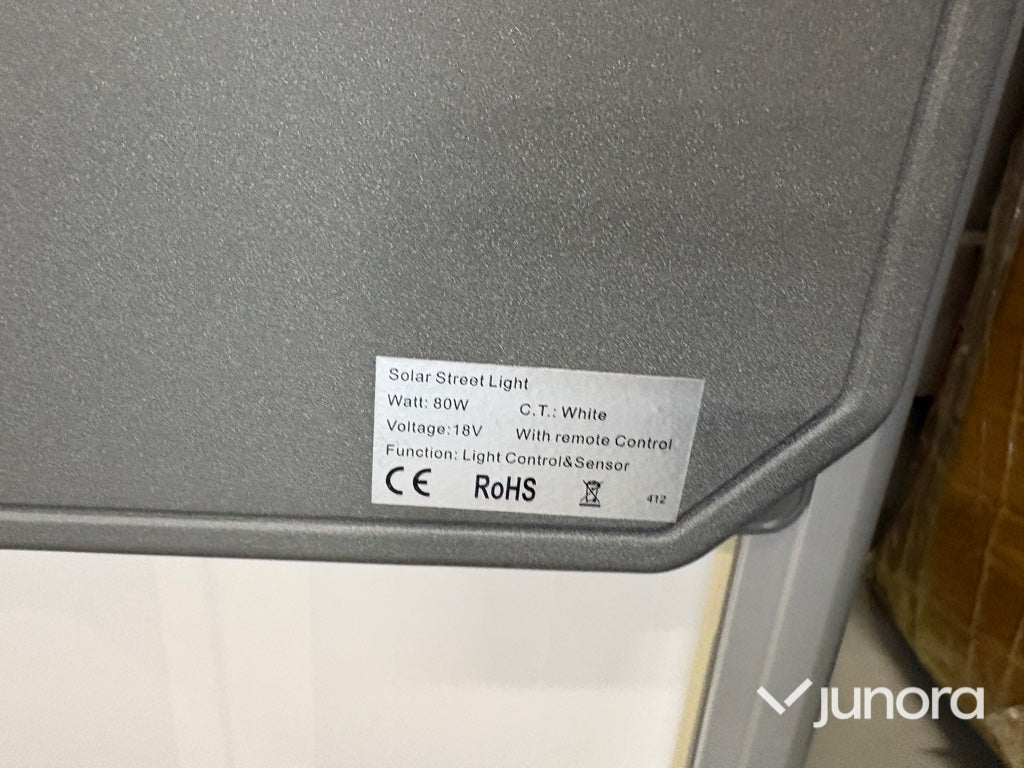 Solcellsdrivna industriarmaturer & fasadbelysning med rörelsesensor 40w-80w