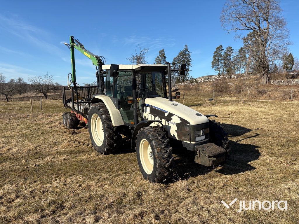 Traktor - Lamborghini, 1060, Med huggarvagn