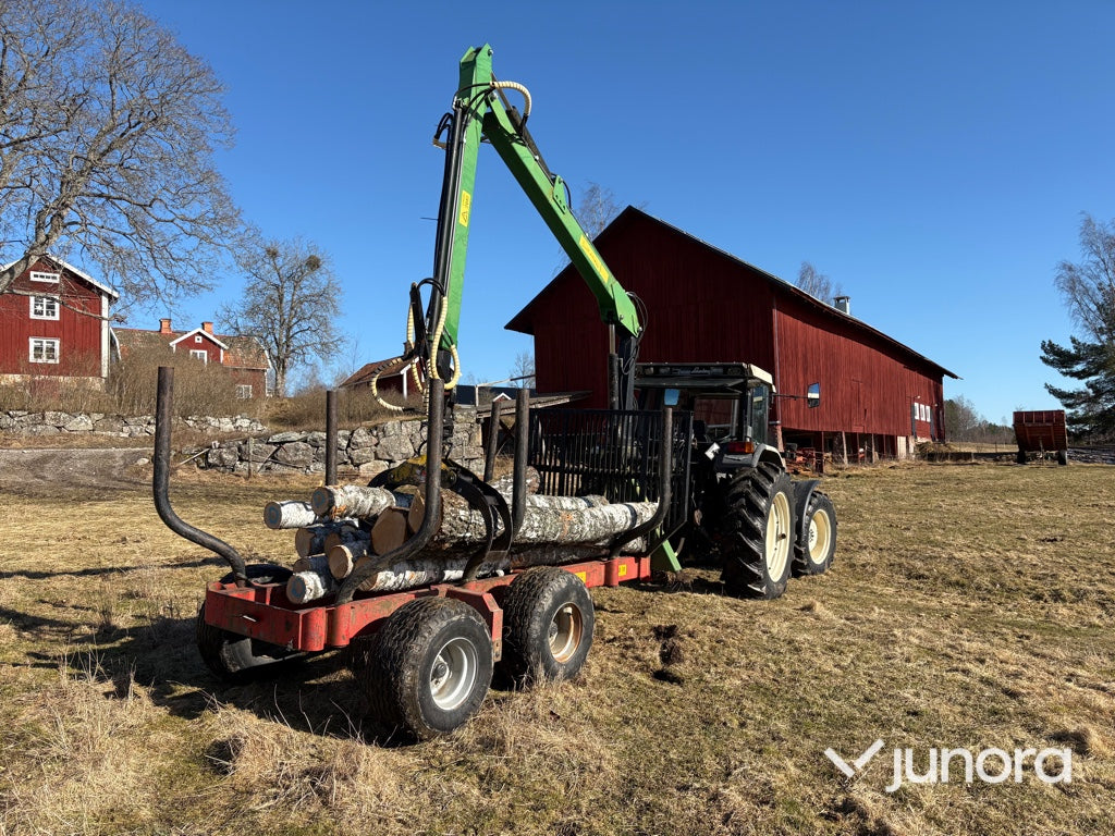 Traktor - Lamborghini, 1060, Med huggarvagn
