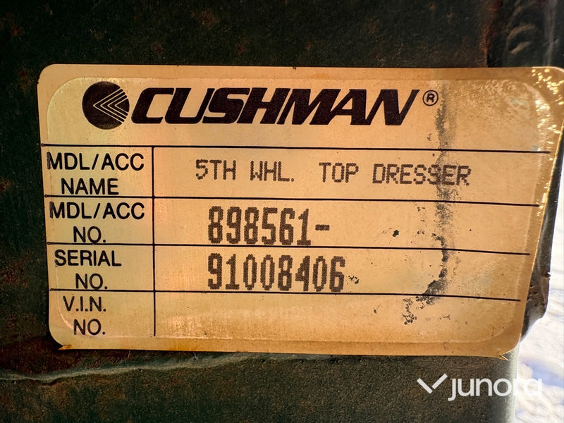 Topdresser - Cushman, 5th Wheel Top Dresser
