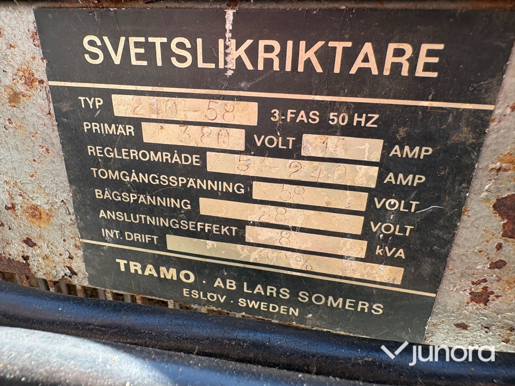 Svetslikriktare – Tramo 210-58