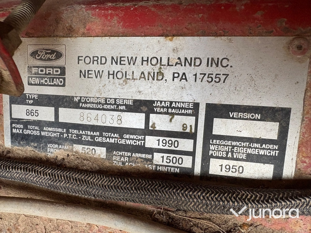 Rundbalspress - New Holland, 865