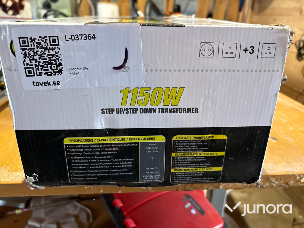 Krieger - Electric 1150W Step Up/Step Down Transformer