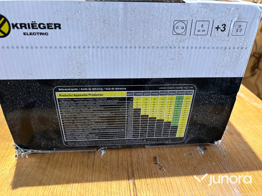 Krieger - Electric 1150W Step Up/Step Down Transformer