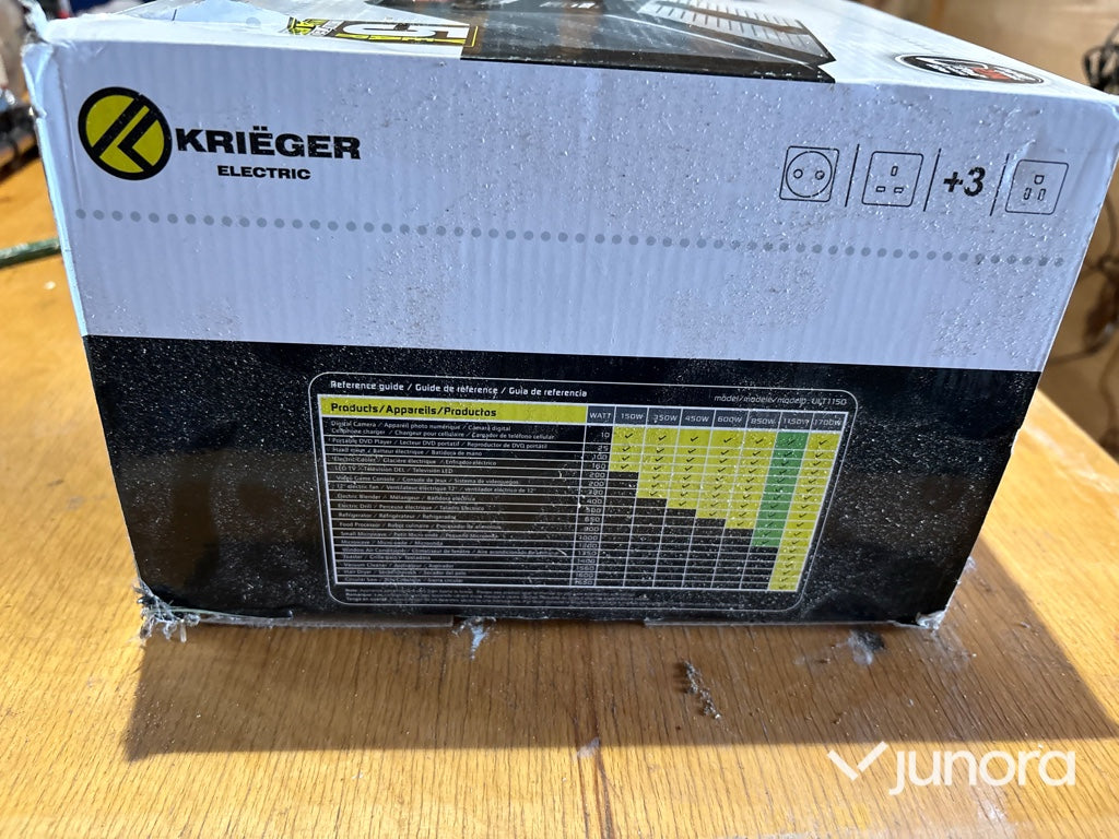 Krieger - Electric 1150W Step Up/Step Down Transformer