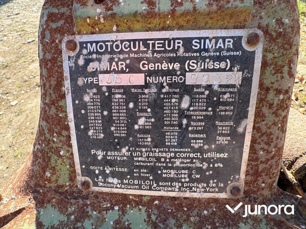 Gångtraktor - Simar, 35 C