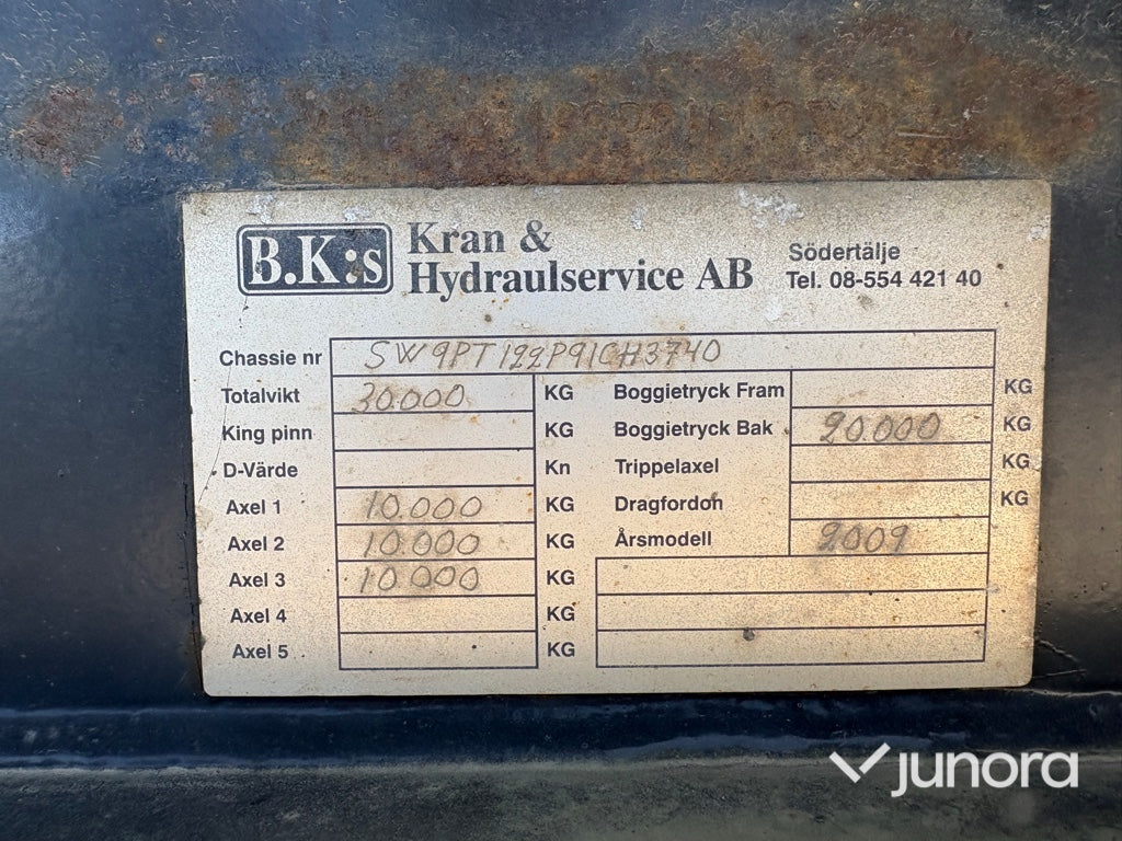Lastväxlarsläp – BK:S Trailer PT122