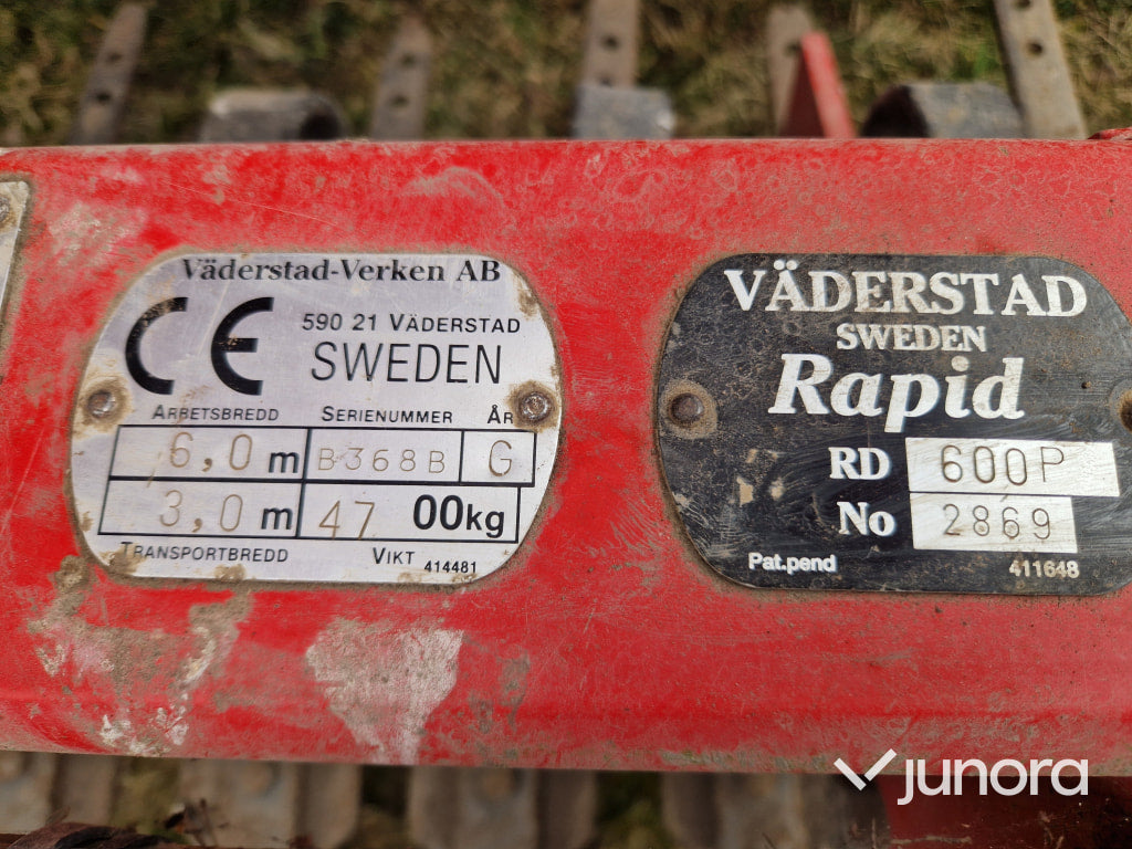 Såmaskin - Väderstad Rapid 600P