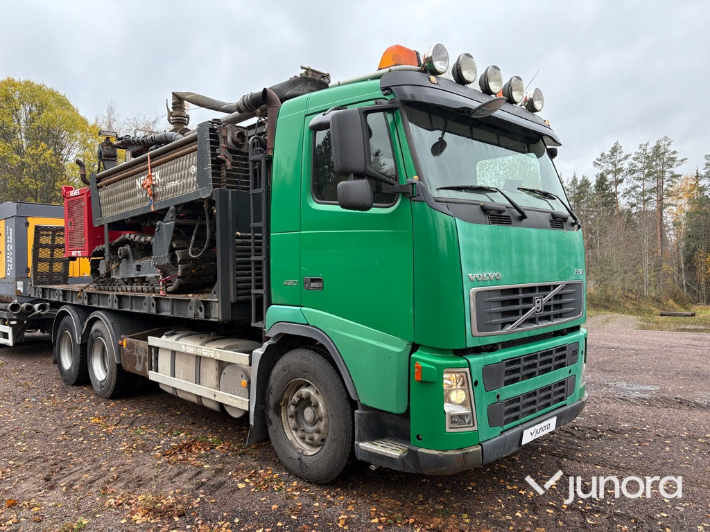 Borrekipage Volvo FH12 Nemek 407 TS Atlas Copco DrillAir