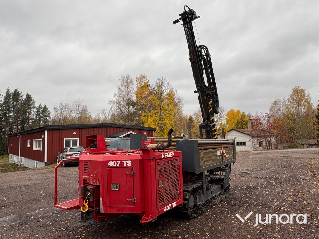 Borrekipage Volvo FH12 Nemek 407 TS Atlas Copco DrillAir