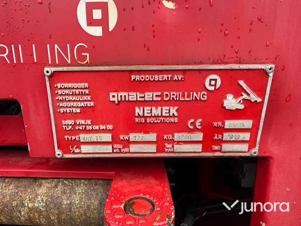 Borrekipage Volvo FH12 Nemek 407 TS Atlas Copco DrillAir