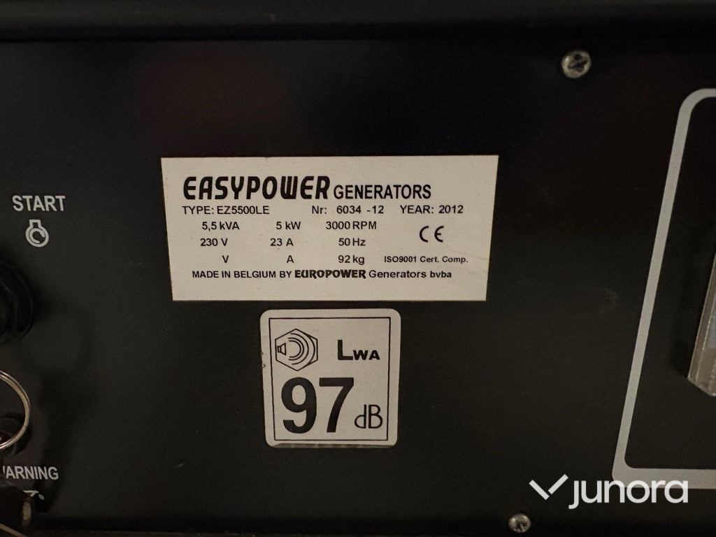 Elverk - Easypower generators, Yamahamotor MZ-360