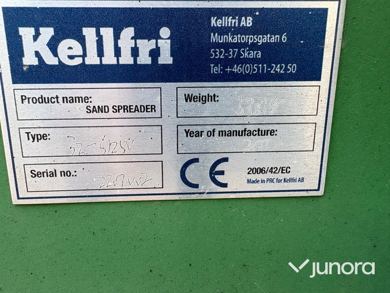 Sandspridare Kellfri S1250