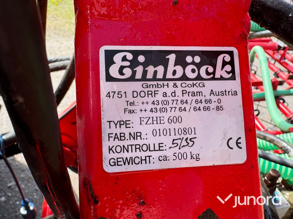 Ogräsharv - Einböck, FZHE 600, Med frösåmaskin