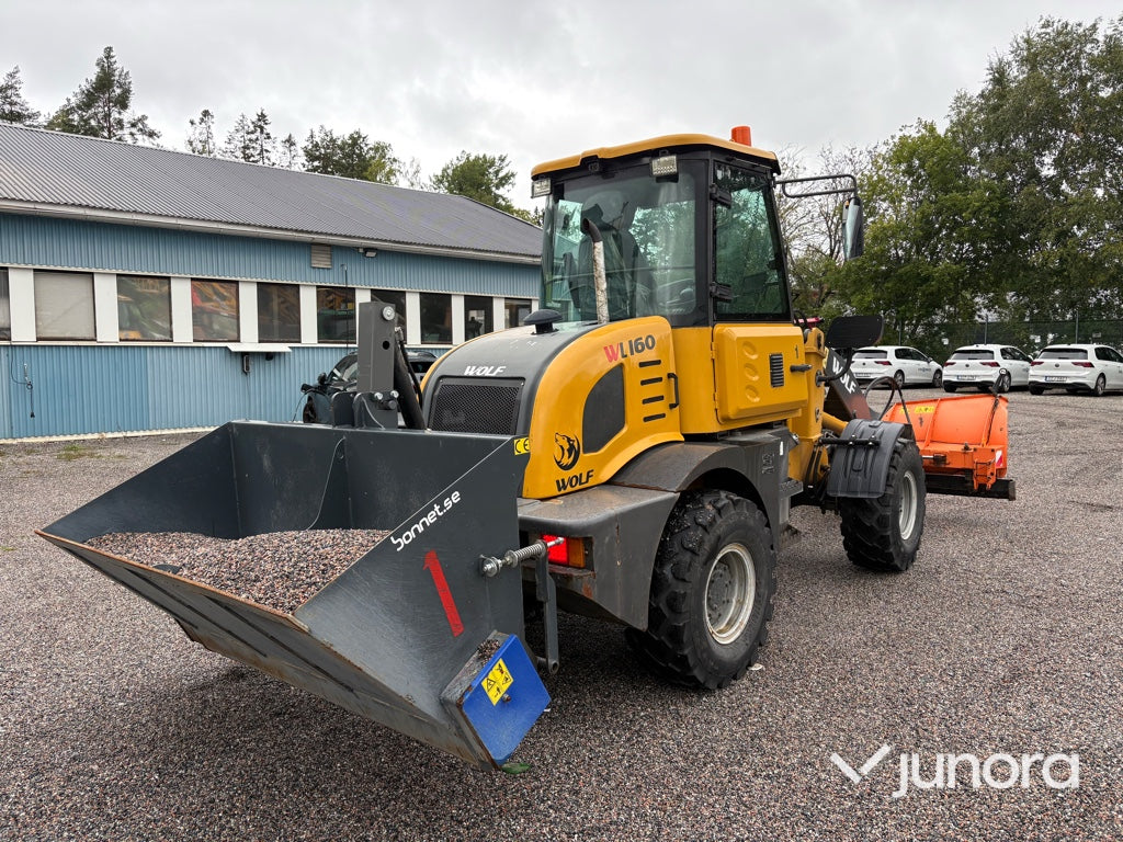Hjullastare Wolf WL160 med redskap