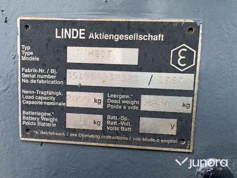 Motviktstruck - Linde, H20T