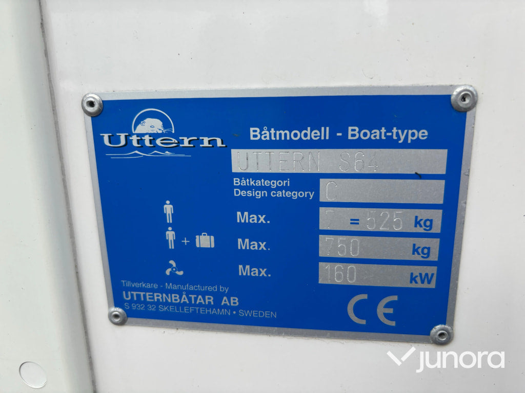 Motorbåt - Uttern S64, Mercruiser 190 hk