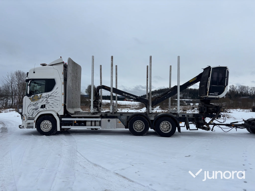 Timmerbil + Släp - Scania, R650B6X4NB