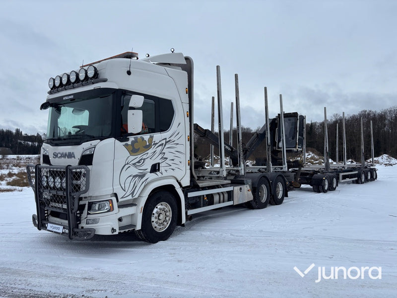 Timmerbil + Släp - Scania, R650B6X4NB