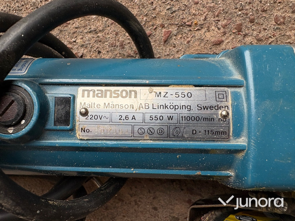 Vinkelslip - Manson MZ - 550
