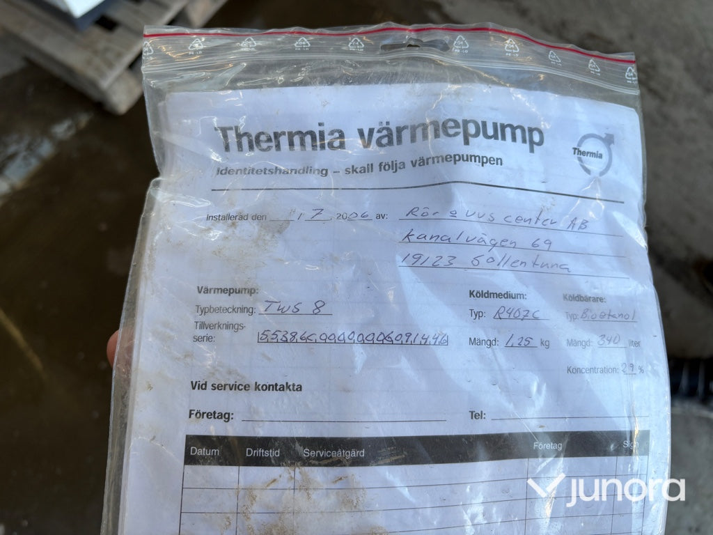 Bergvärmepump - Thermia, Diplomat TWS 8