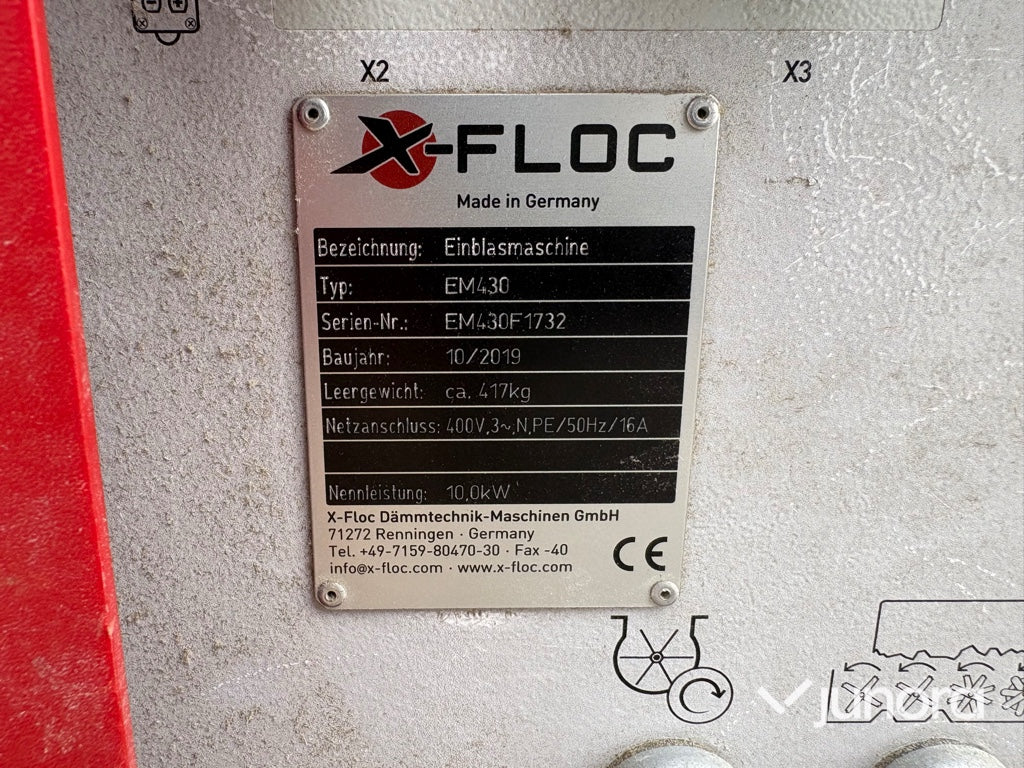 Isoleringsmaskin - X-floc, EM 430