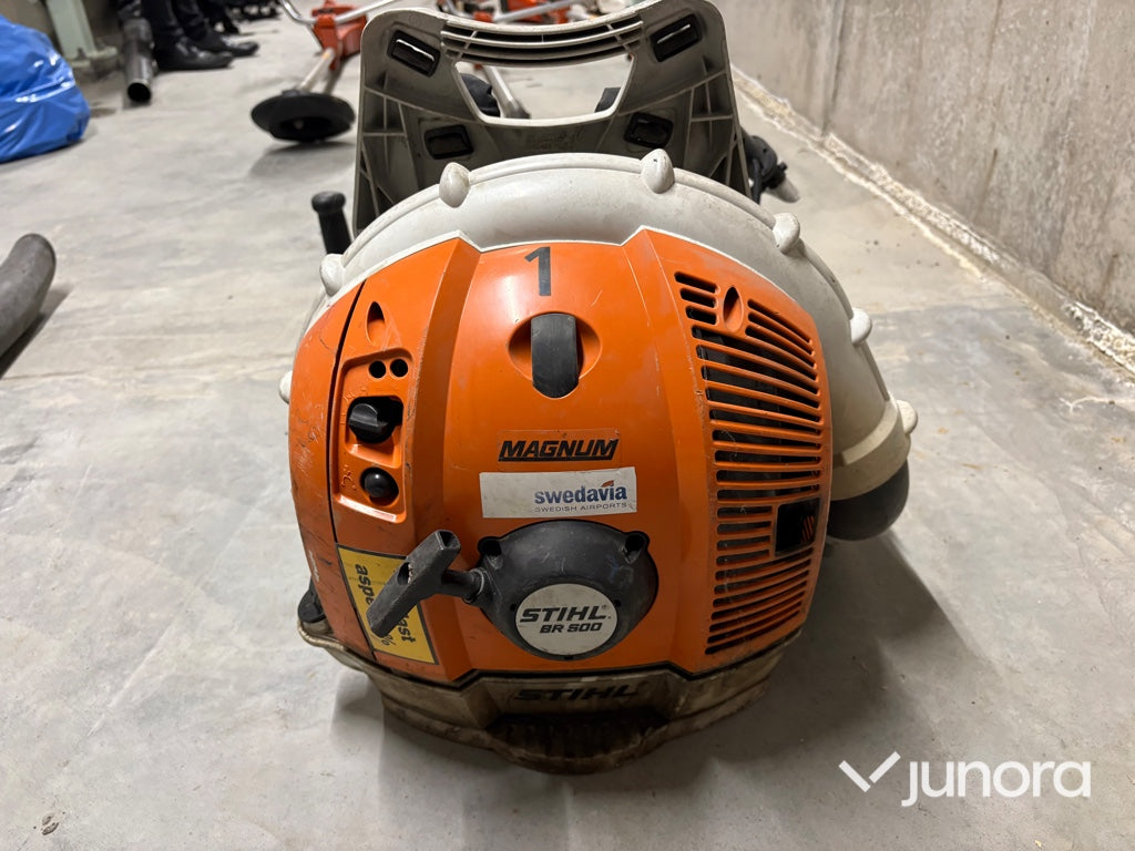 Motorsåg + Lövblås + Röjsåg - 1st Husqvarna 353, 2st Stihl BR500, 2st Husqvarna 240 R