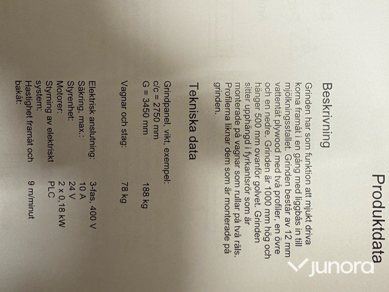 Påfösargrind - De Laval, CowMover C, Komplett