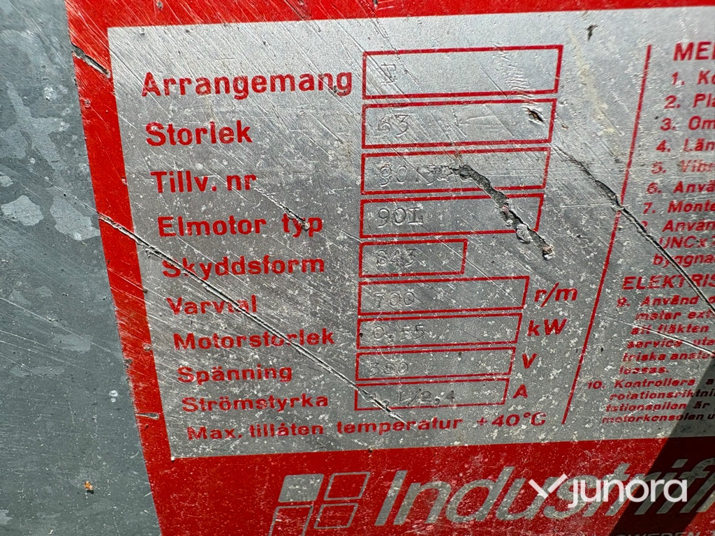 Kanalfläktar 2 st Industrifilter FBKA