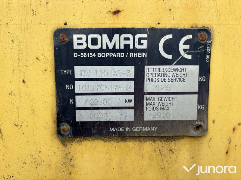 Vält Bomag BW 120 AD-3