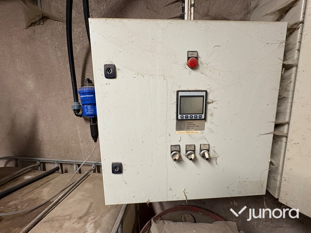 U-skruv - med dysfilter, skivkvarn SK1500, Aveko styrskåp