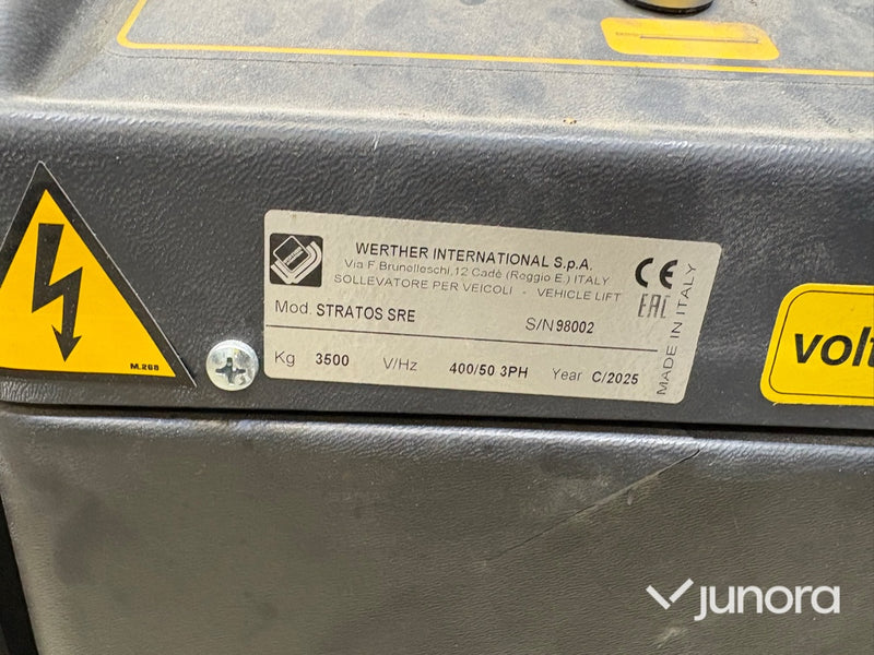Fordonslyft / Saxlyft - Werther, Stratos SRE, 3500kg
