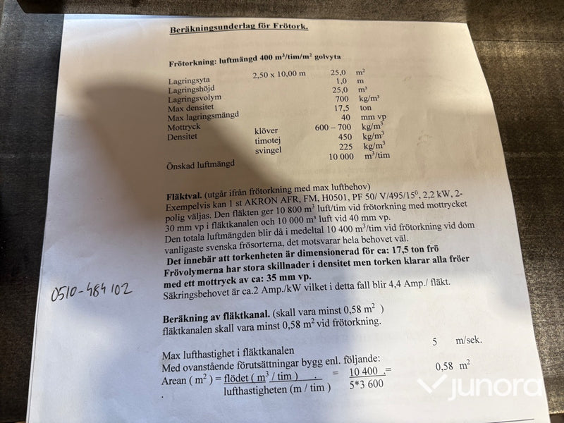 Torkvagn/Spannmålsvagn med tipp - 25 kubik