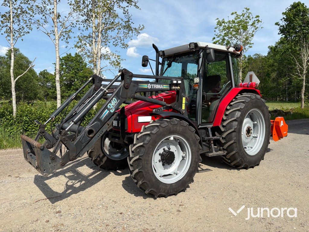 Traktor med lastare - Massey Ferguson, 4255-4
