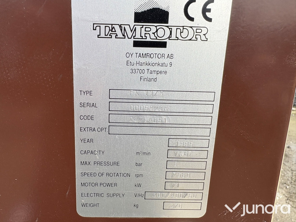 Skruv-kompressor Tamrotor FX 11/8