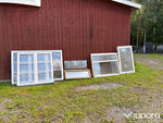 8 st äldre fönster