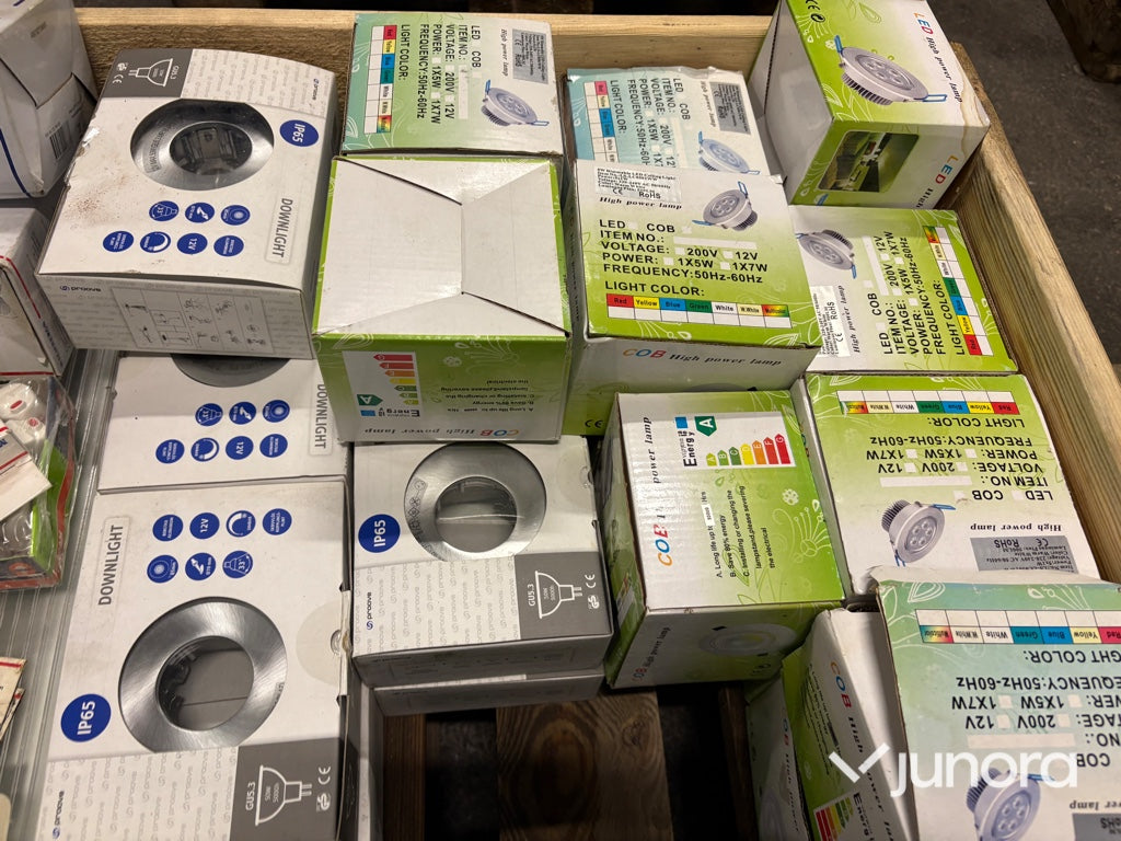 Pall - med diverse el-produkter