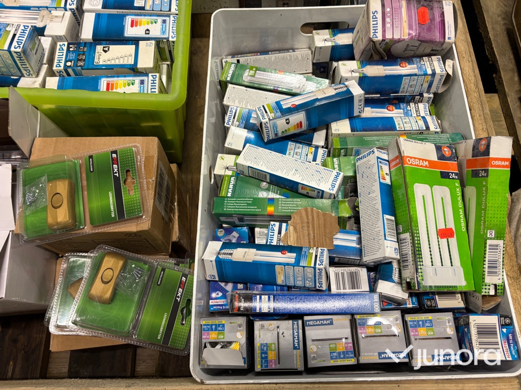 Pall - med diverse el-produkter