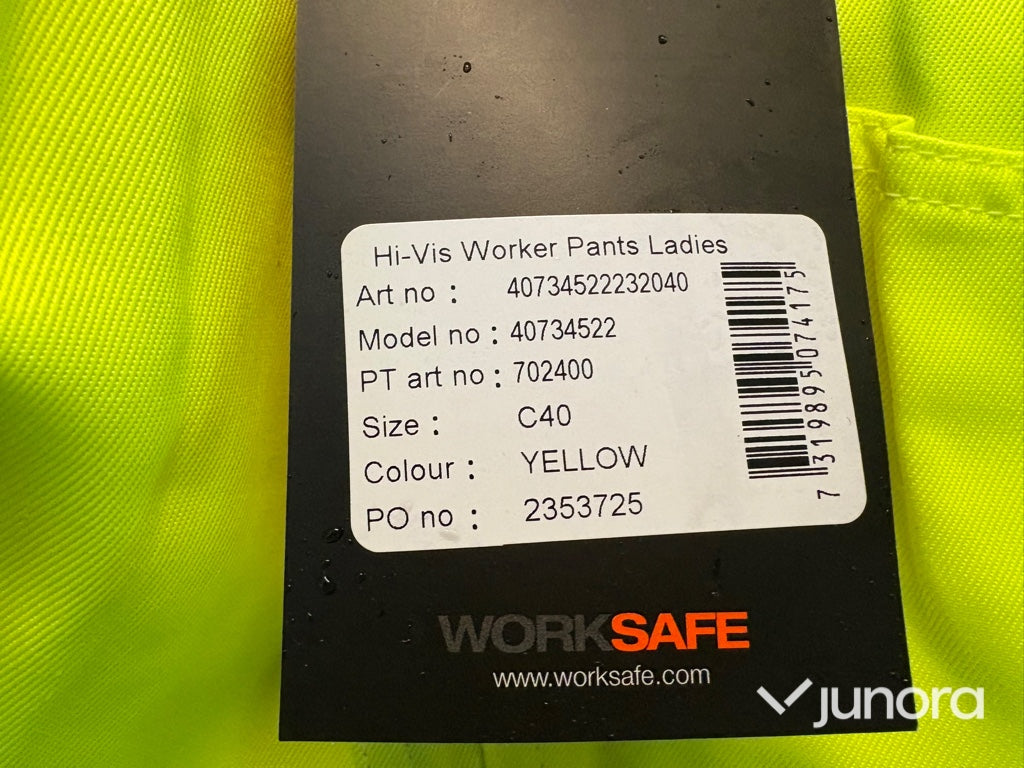 Arbetsbyxor - Worksafe, Hi-Vis, Till dam