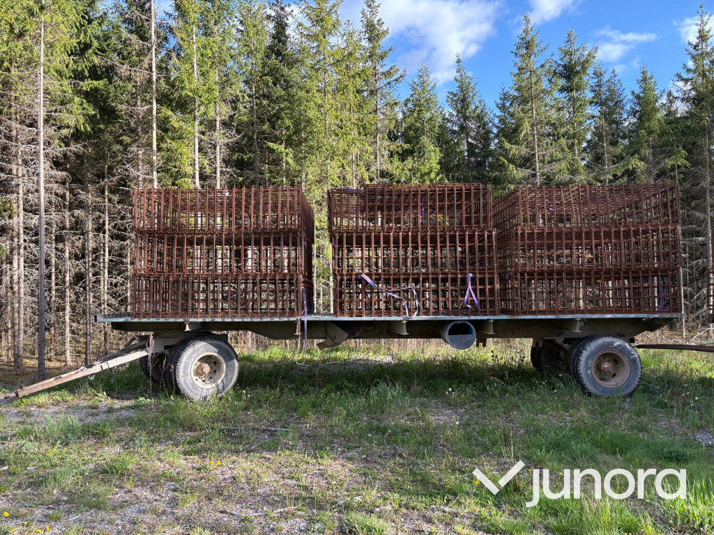 9st armeringsburar inklusive vagn
