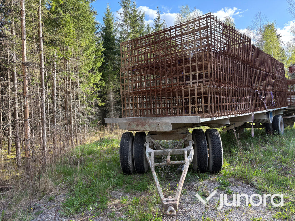 9st armeringsburar inklusive vagn